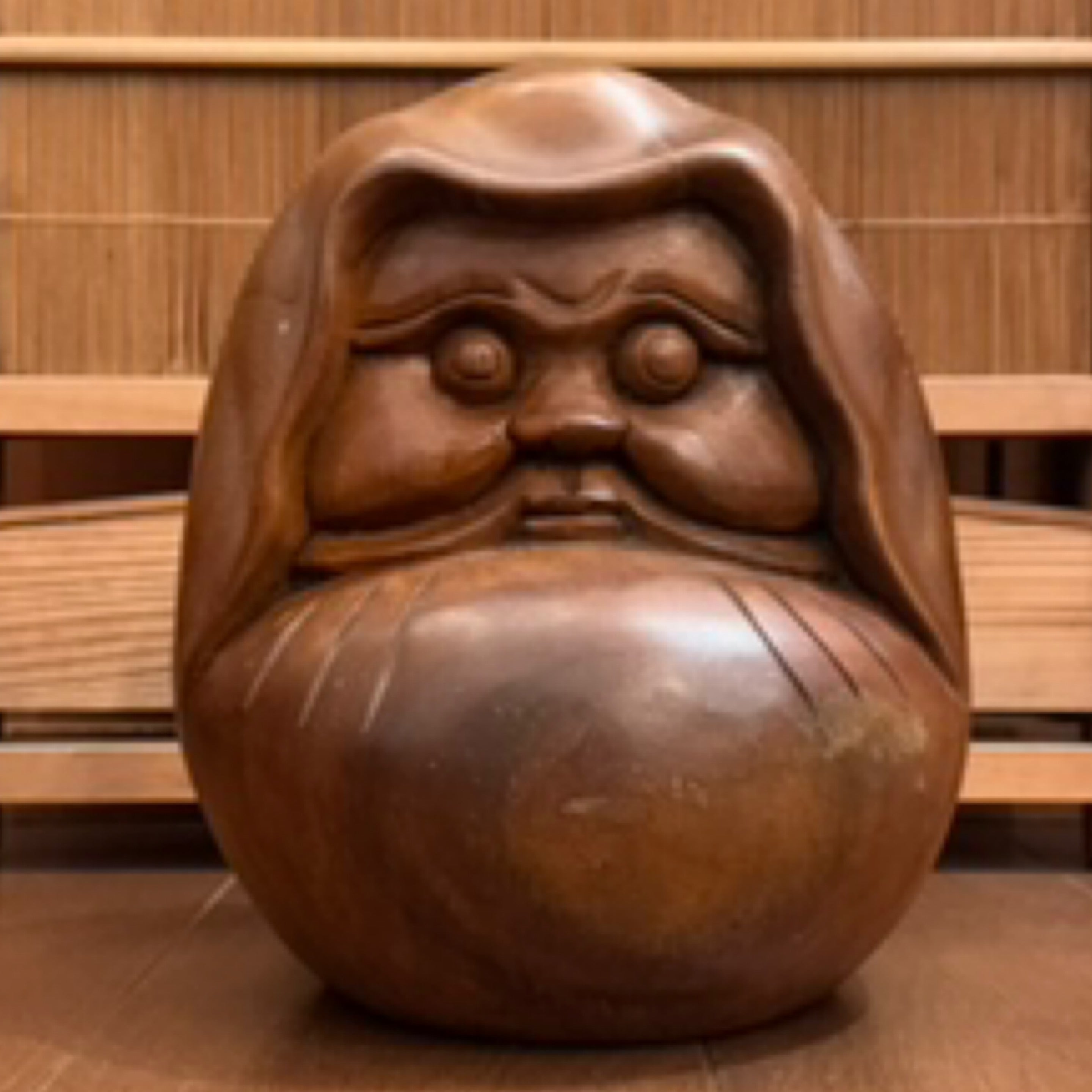 Large wood Daruma | Kizuna Vintage